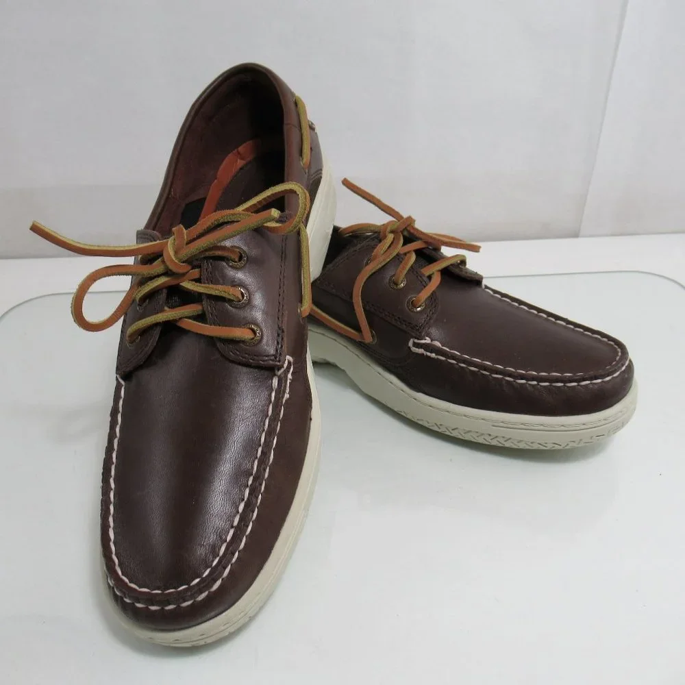 Men's SPERRY TOP SIDER Billfish 3 Eye Classic Boat Shoes Brown Size 11